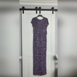 Vince Camuto Printed Twist-Detail Jumpsuit. NEW. Size XL in women's.